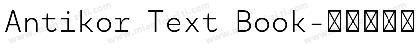 Antikor Text Book字体转换